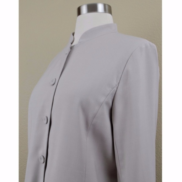 Eileen Fisher Jacket Mandarin Collar Wool Blend S - Picture 9 of 11
